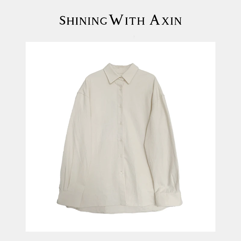 【NO退还 年末大促微瑕】阿昕亮晶晶 香榭衬衫 满分棉衬衫AX230227