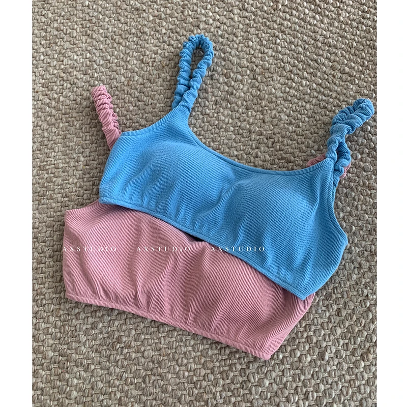 【NO退还 年末大促微瑕】阿昕亮晶晶 彩色饮品 多巴胺吊带AX240464