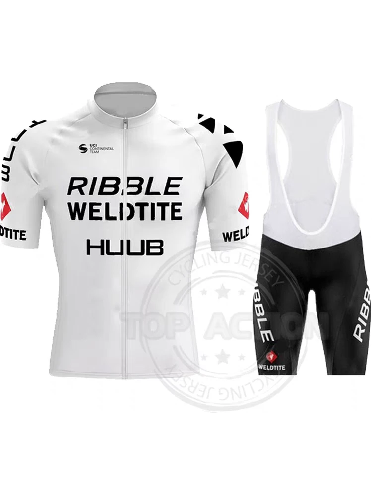 HUUB夏季男士骑行服薄款户外公路车自行车骑行上衣白色透气网眼