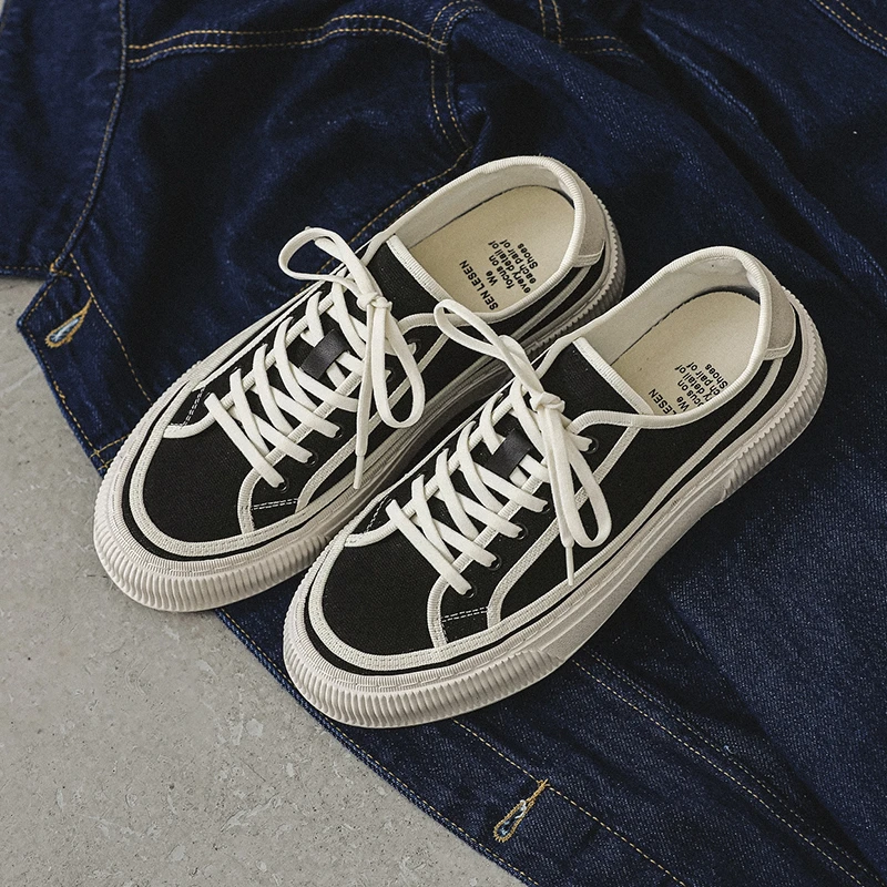 特大码男鞋48秋季帆布鞋加肥47百搭布鞋复古学生低帮46小众板鞋45