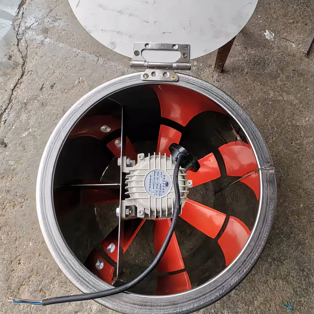 格多专属圆筒管道排风扇低速换气静音厨房抽油烟风机加门加挡风板