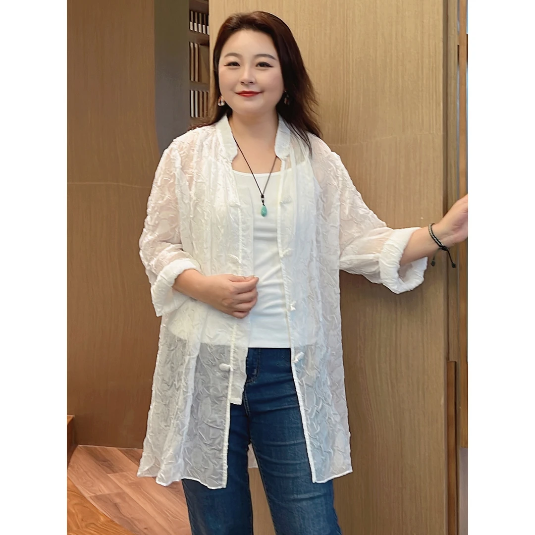 【120-180斤可穿】MsShe大码女装新中式外搭开衫J~M2303417