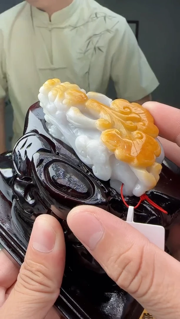 【闪购商品】翡翠摆件未镶嵌底座YX@@960Q1J08797