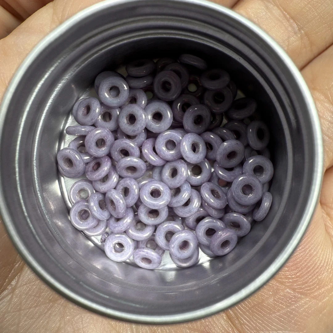 店铺满50包邮 新品 高品质紫色圈圈美甲饰品