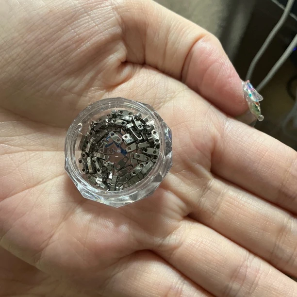 店铺满50包邮 新品 高品质俩眼长条美甲饰品