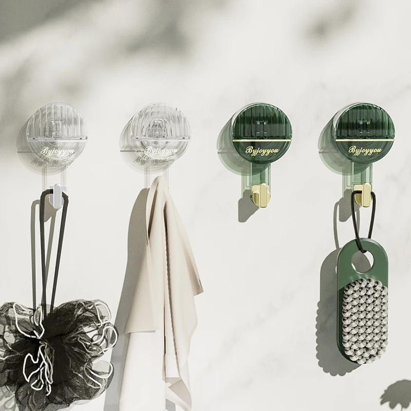 玖时光轻奢吸盘挂钩强力真空吸盘式免打孔毛巾浴室厨房粘钩无痕