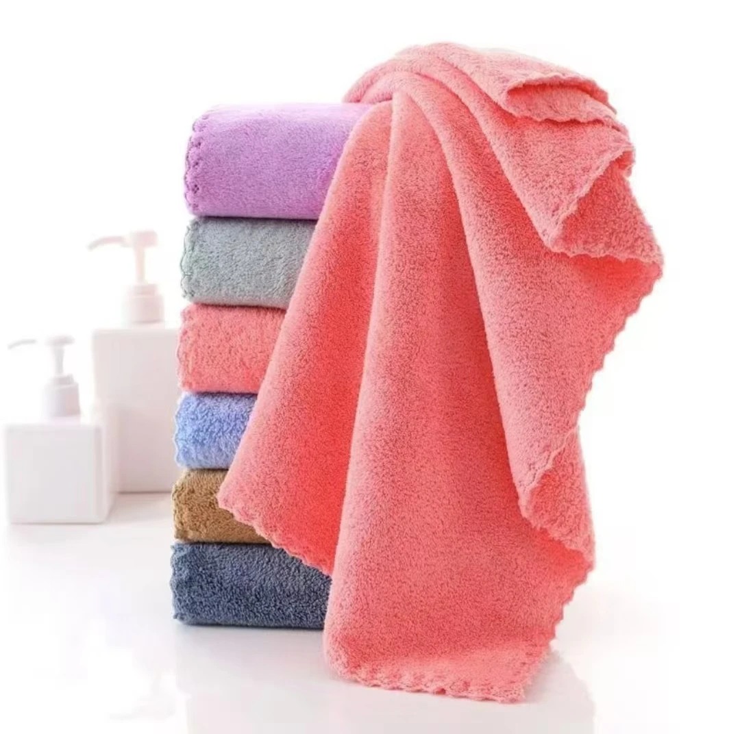 【一条装】珊瑚绒毛巾家用柔软速干多功能外出毛巾