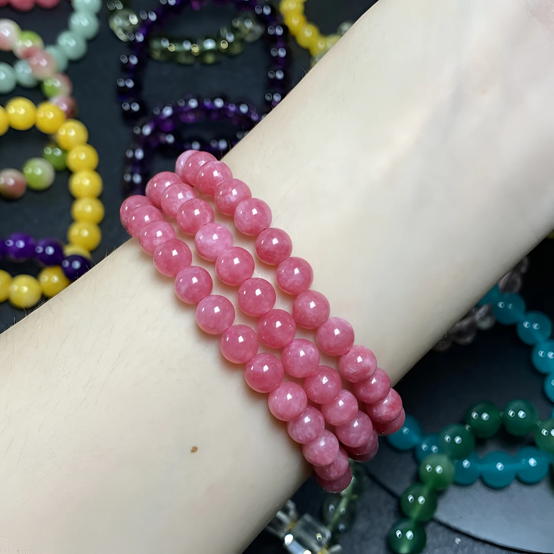 【6mm多圈红文】默认微瑕女款DIY手工艺配饰A224