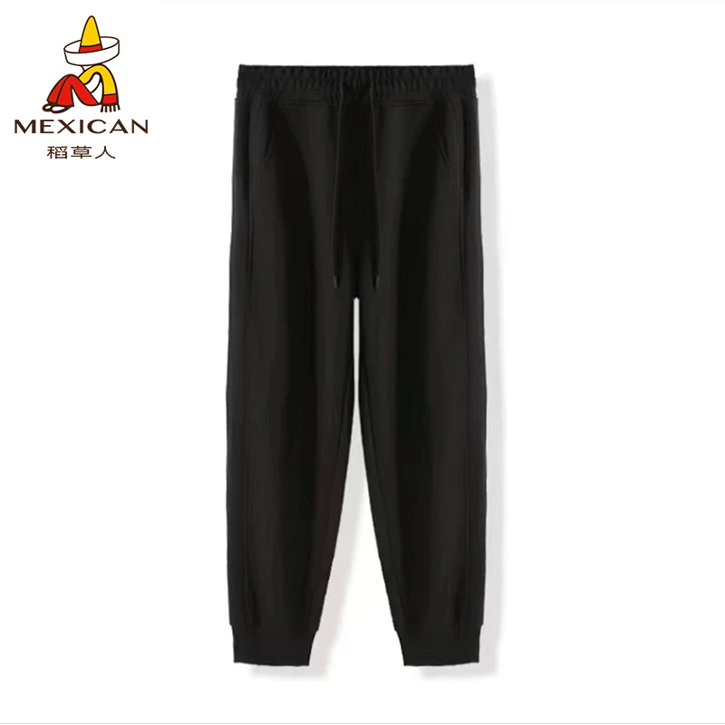 稻草人休闲显瘦百搭华棉束口抽绳百搭休闲运动裤子男女款多色可选