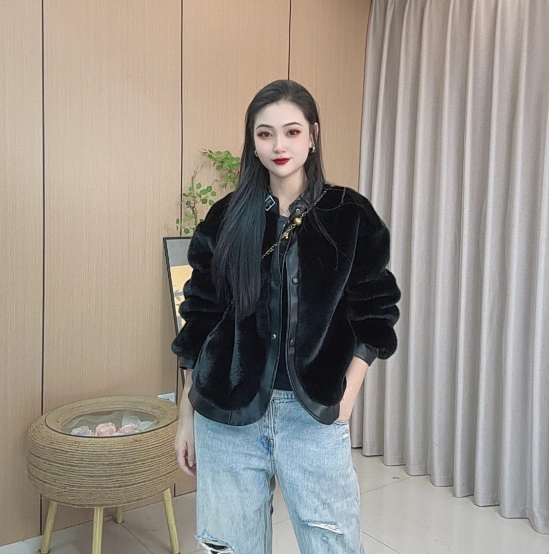 【汇美.高奢】2025新款走秀款大方冬季保暖外套时尚气质网红