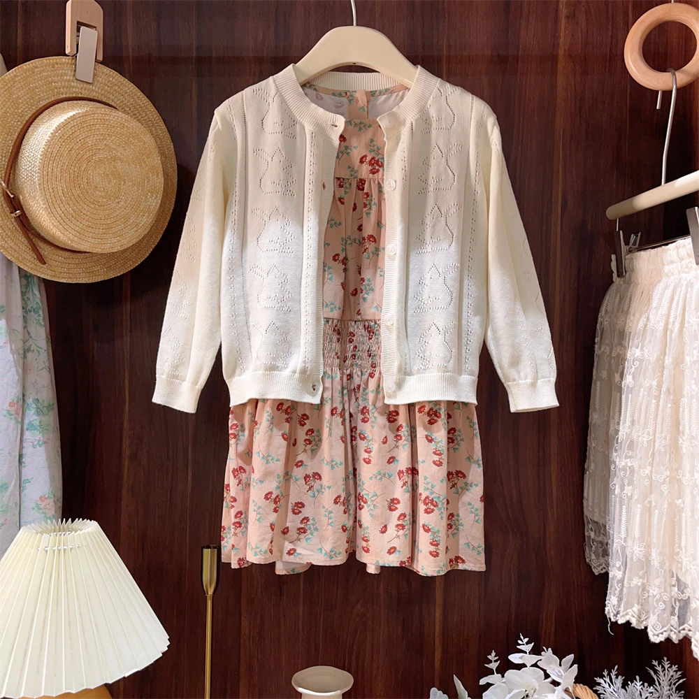 现货【兔子开衫】2024年春夏新款8862公主女童法式百搭针织衫开衫