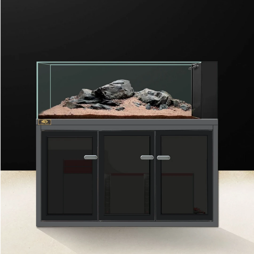 锦澜悦鲤 工业风溪流缸 金晶五线超白侧溢流底滤干湿分离支持定制