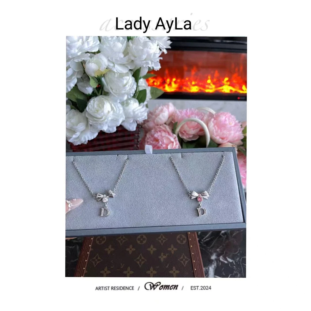 铜合金项链 铜合金项链 CD 蝴蝶结 项链AL909