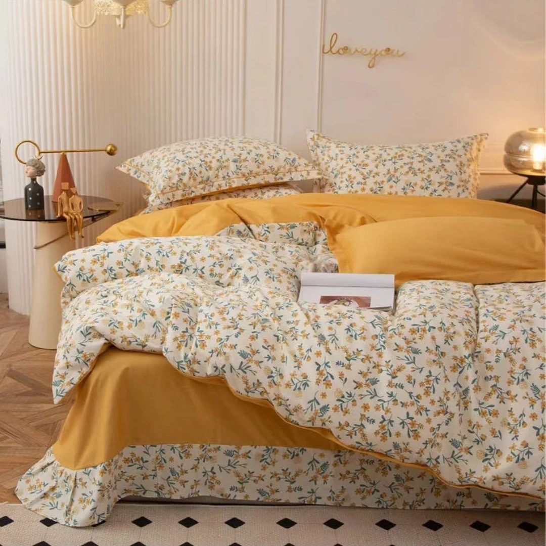 正宗棉小竹鱼骨纹2.3*2.5米100棉纯棉大床单--洛城时光