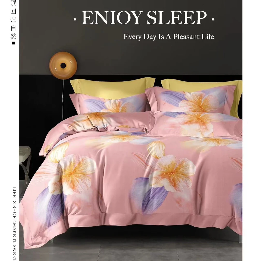 布头福利100棉纯棉加厚2.3*2.5米全棉床单亲肤透气--花前月下-粉