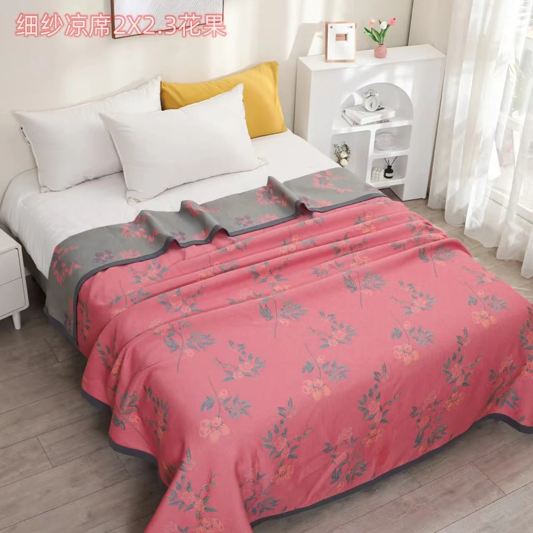 100支高端床盖凉席亲肤柔软200*230cm-福禄果