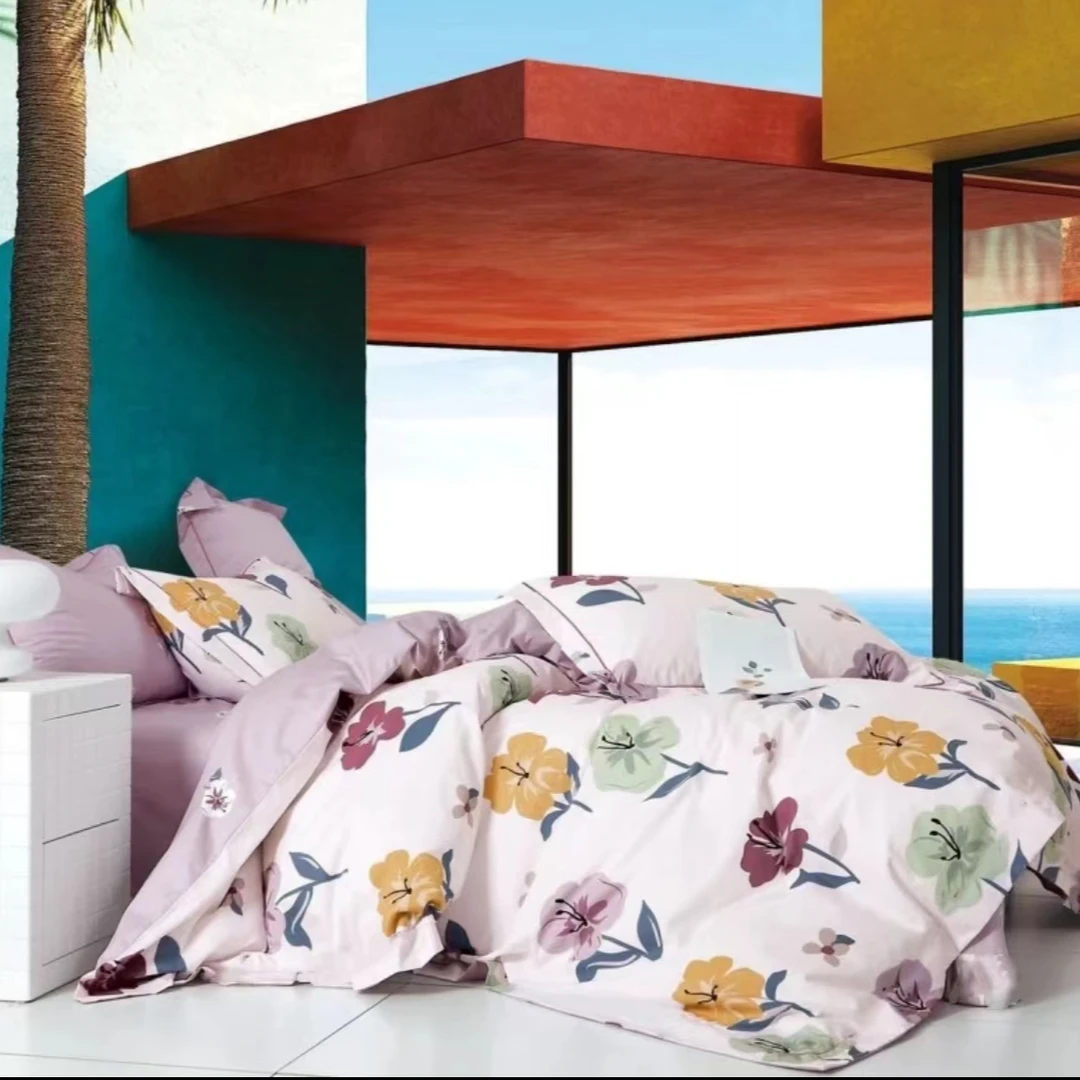 【福利】花香四溢：加厚100棉纯棉喷气印花四件套