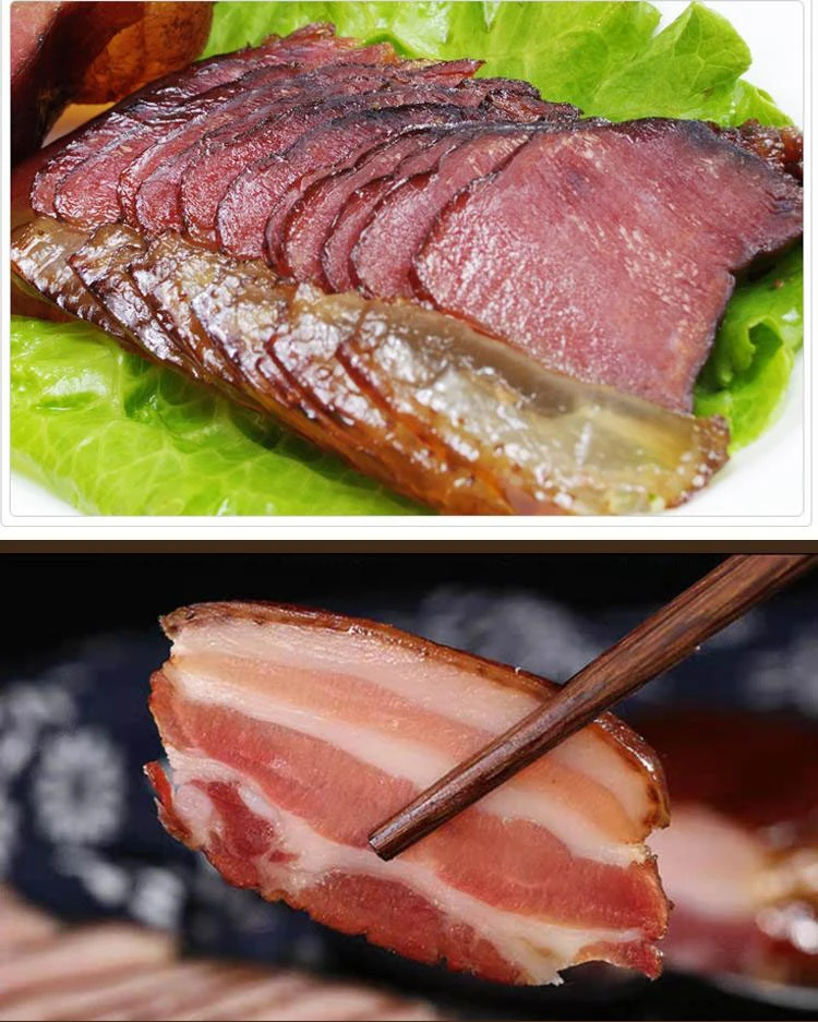 正宗农家传统湘西纯手工土猪新鲜腊肉散养五花烟熏香味猪肉风味