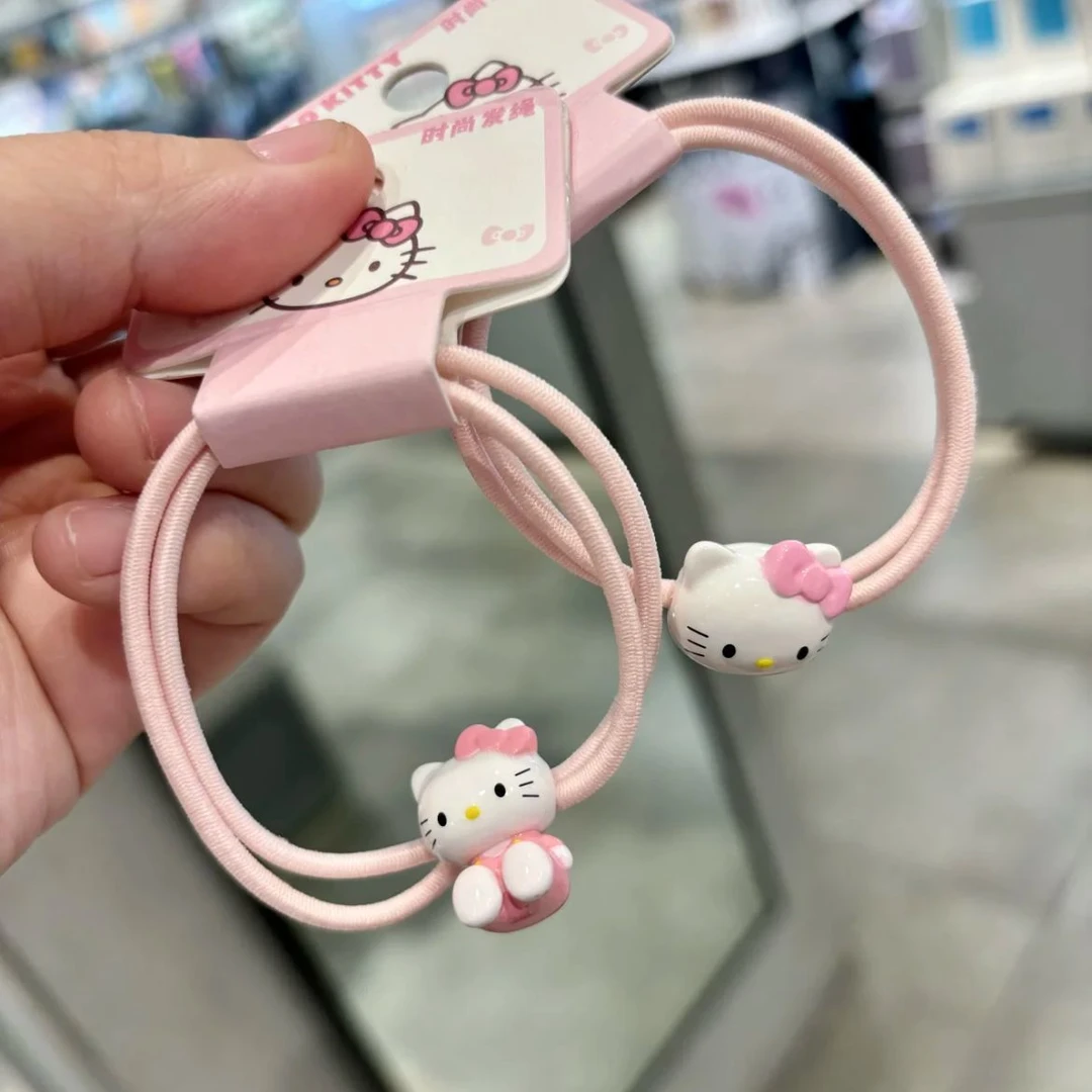 可爱KT发绳ins风少女头绳情侣闺蜜手链小皮筋送男友甜美森系发圈f