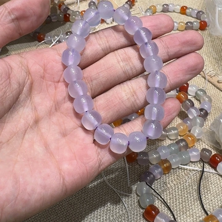 玛瑙/玉髓手串未镶嵌小**?05