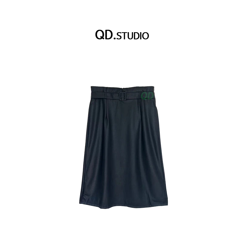 2024大码女装新款高腰显瘦PU短裙中长款半身裙2978