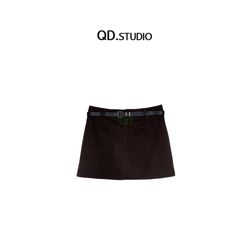 大码女装秋季新款胖妹妹显瘦复古校园风港风毛呢短裙2265