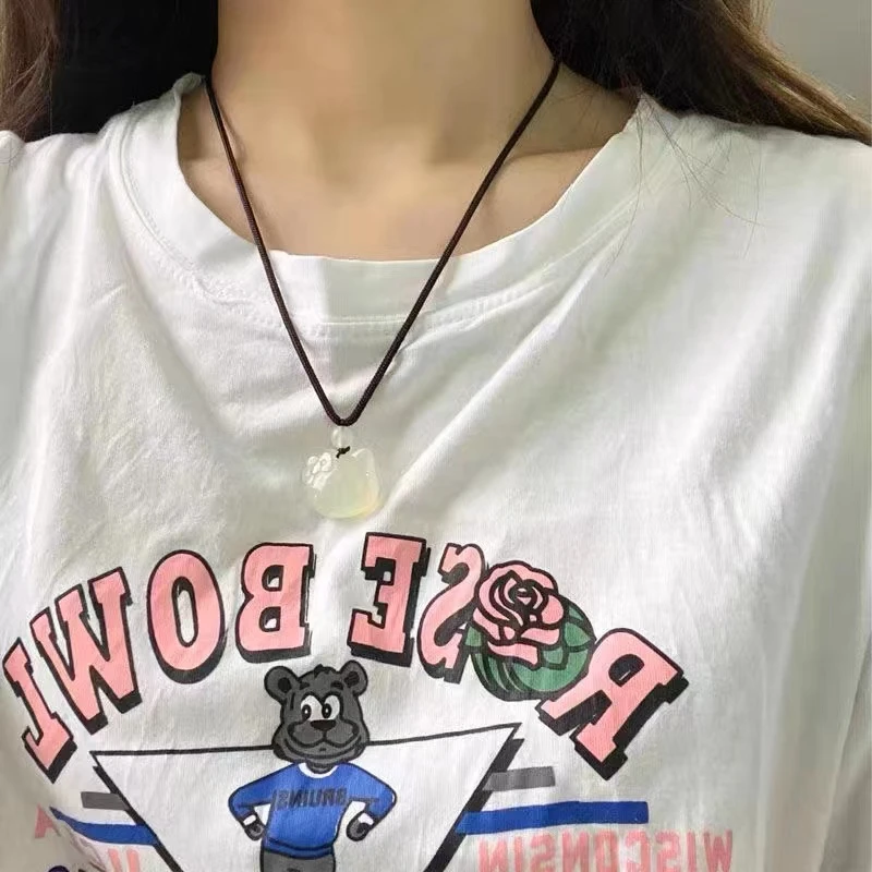 卡通HelloKitty项链女ins甜美可爱少女编织绳凯蒂猫小众高级感