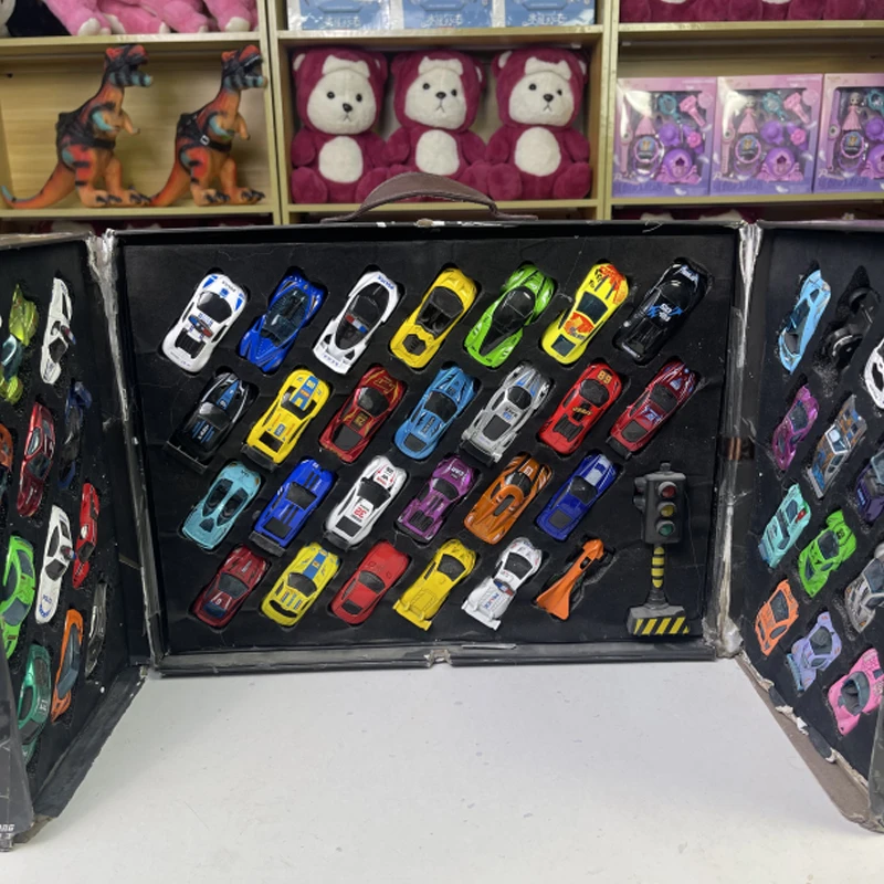 氧气猫】【20只9.9】抗摔金属铁皮回力小汽车赛车玩具车酷炫惯性