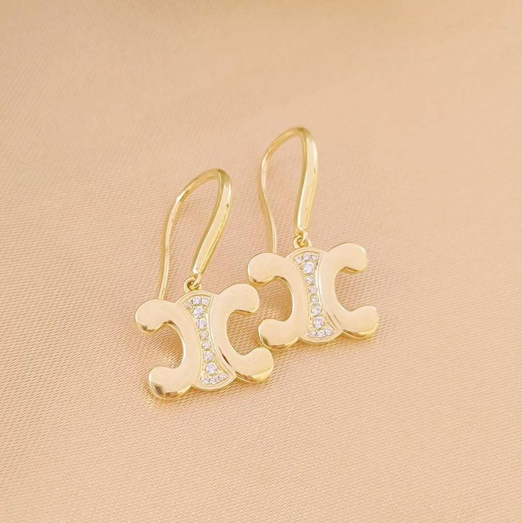 18K金 【钻石凯旋门耳坠】