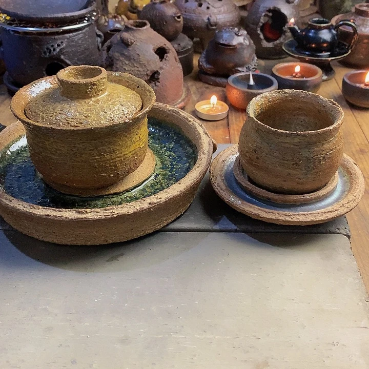 法**语阿文原创手作茶空间器物