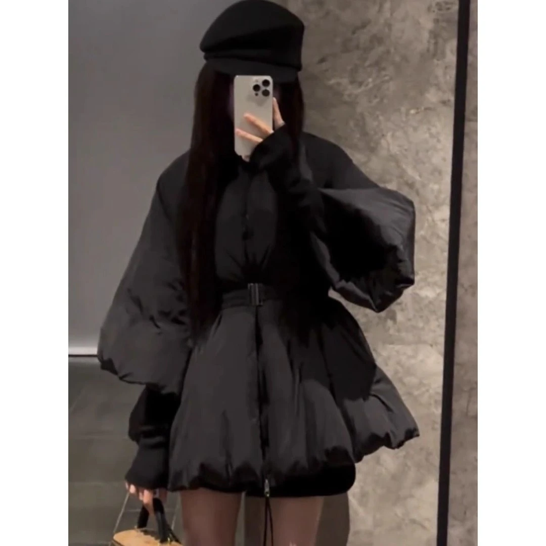 韩系时尚设计感保暖面包服2025年新款夏季季纯色百搭小个子棉服女