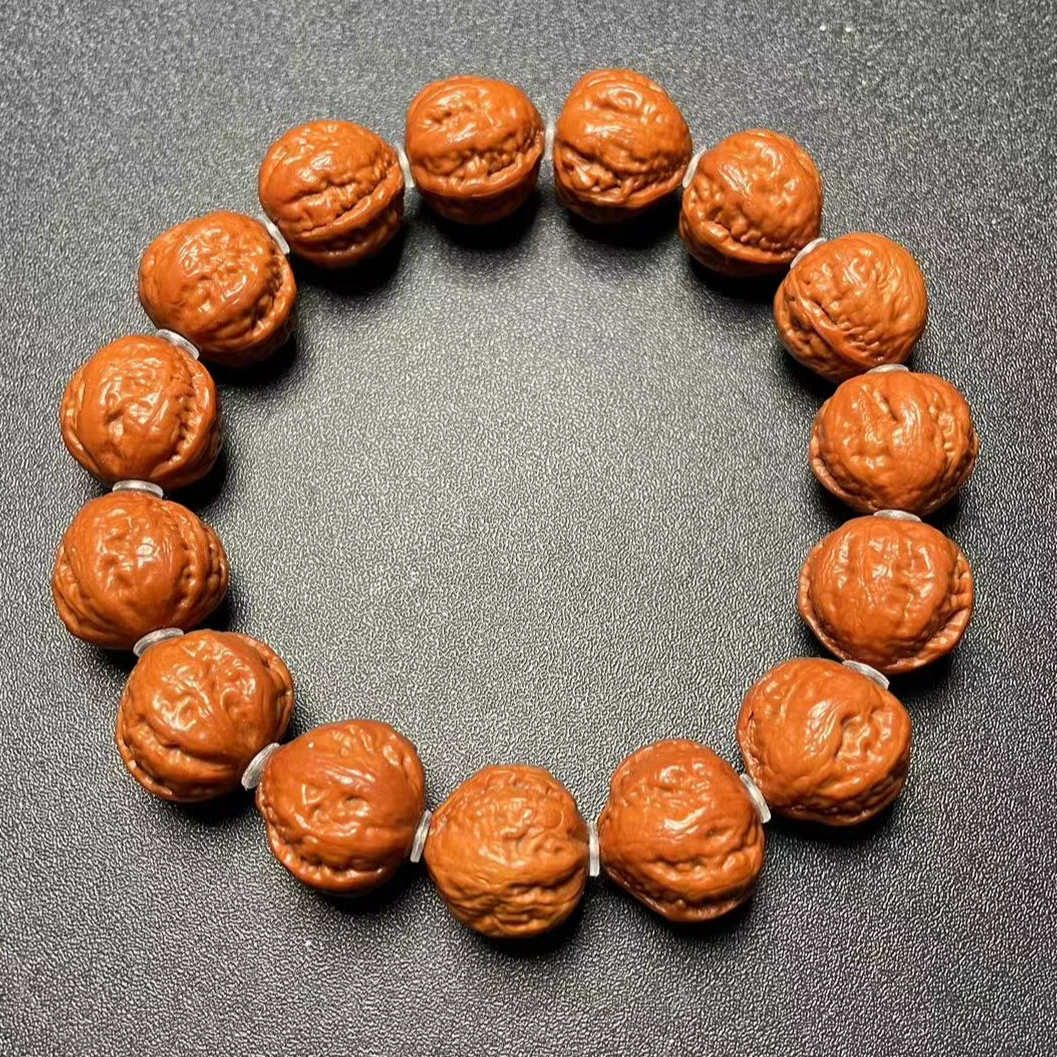 野生小秋子金蝉蛤蟆桩型手串