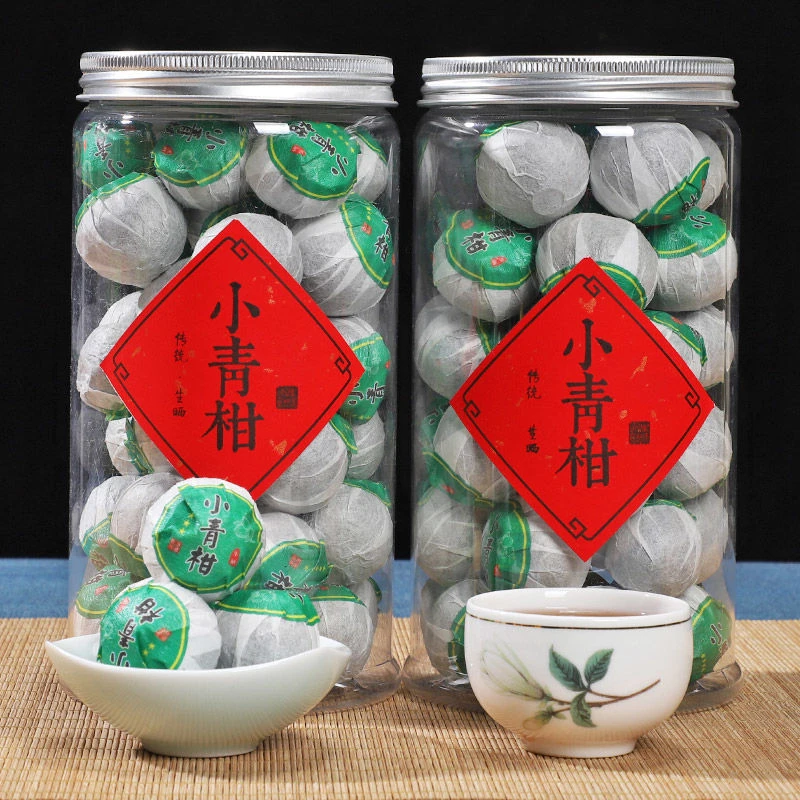 飘香杰西小青柑茶叶普洱茶新会宫廷普洱传统精选柑普橘熟茶罐装茶