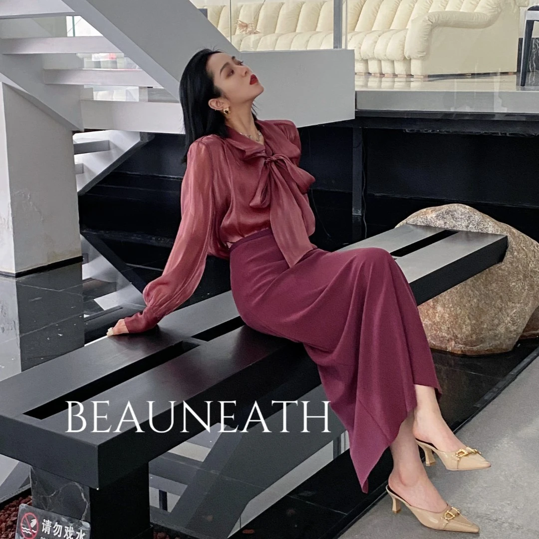 【鎏金幻影】法式凹造型系结轻奢设计感防晒衫夏季女衬衫