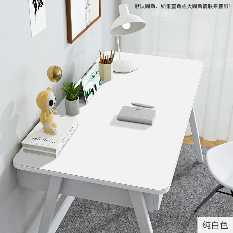 学生桌垫学习桌垫纯白色防水防油免洗轻奢学生环保直角台垫护眼