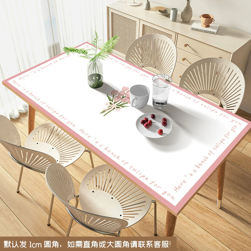 简约长方形餐桌茶几电视柜环保家用直角防水防油防烫免洗学习圆角