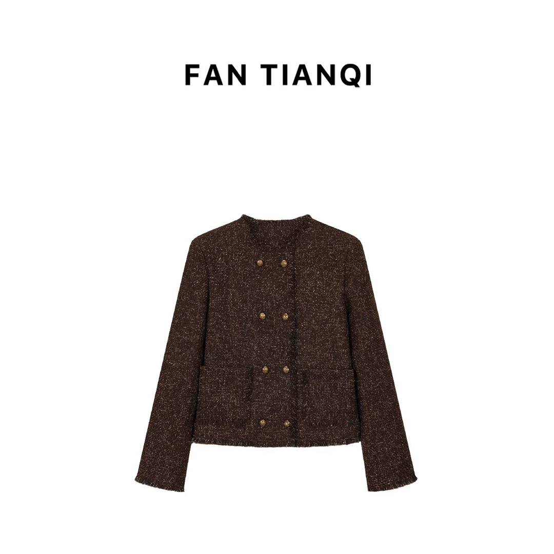 范天奇/FAN TIANQI【流金岁月】金丝拉毛小香外套FSOT40942