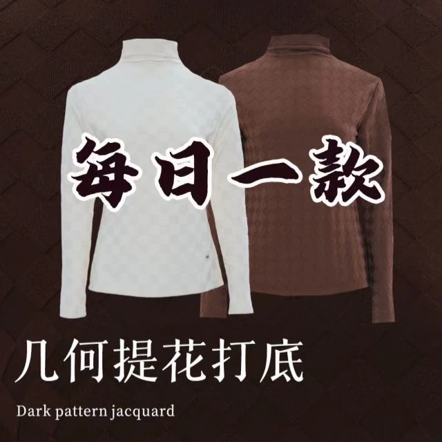 2024冬季新款几何提花T恤