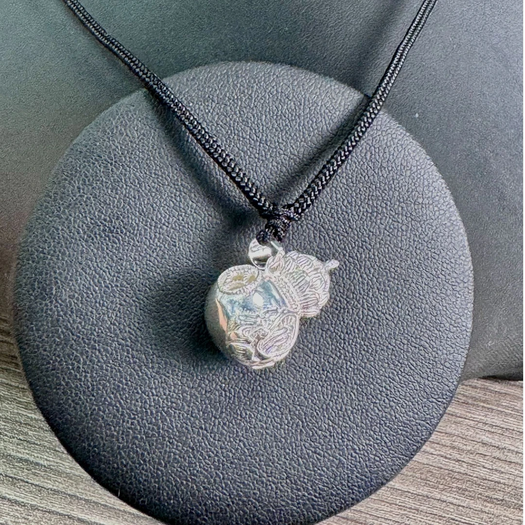 足银银制品 足银9999福字葫芦项链[X05]