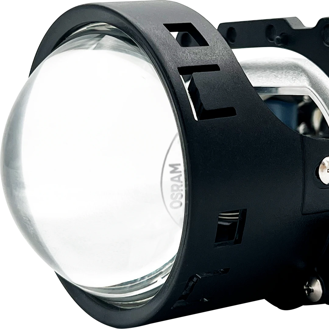 LED适配车灯透镜欧司朗御天虎近光远光一体双光透镜