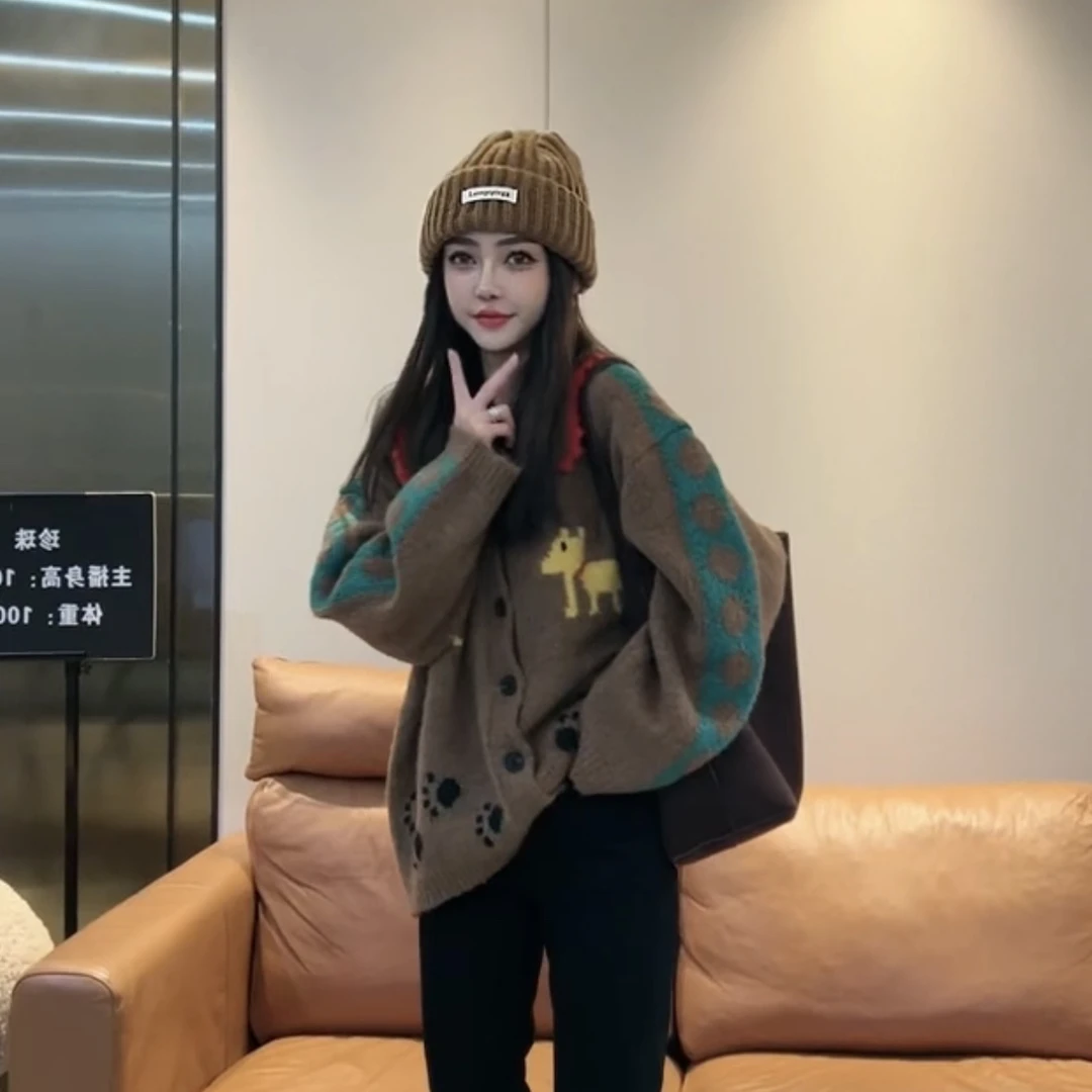 【珍珠定制】J20 小狗烙印~娃娃领毛衣 秋冬气质减龄洋气 J20003