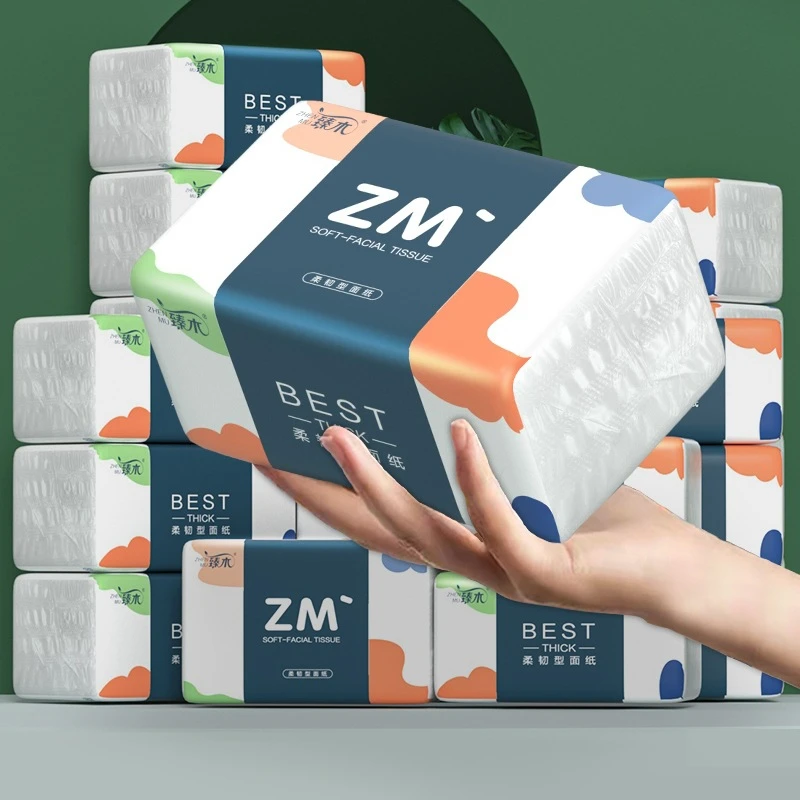 【福利品】加厚家用面巾纸抽纸实惠装大包无香抽纸厚实抽取式面巾纸