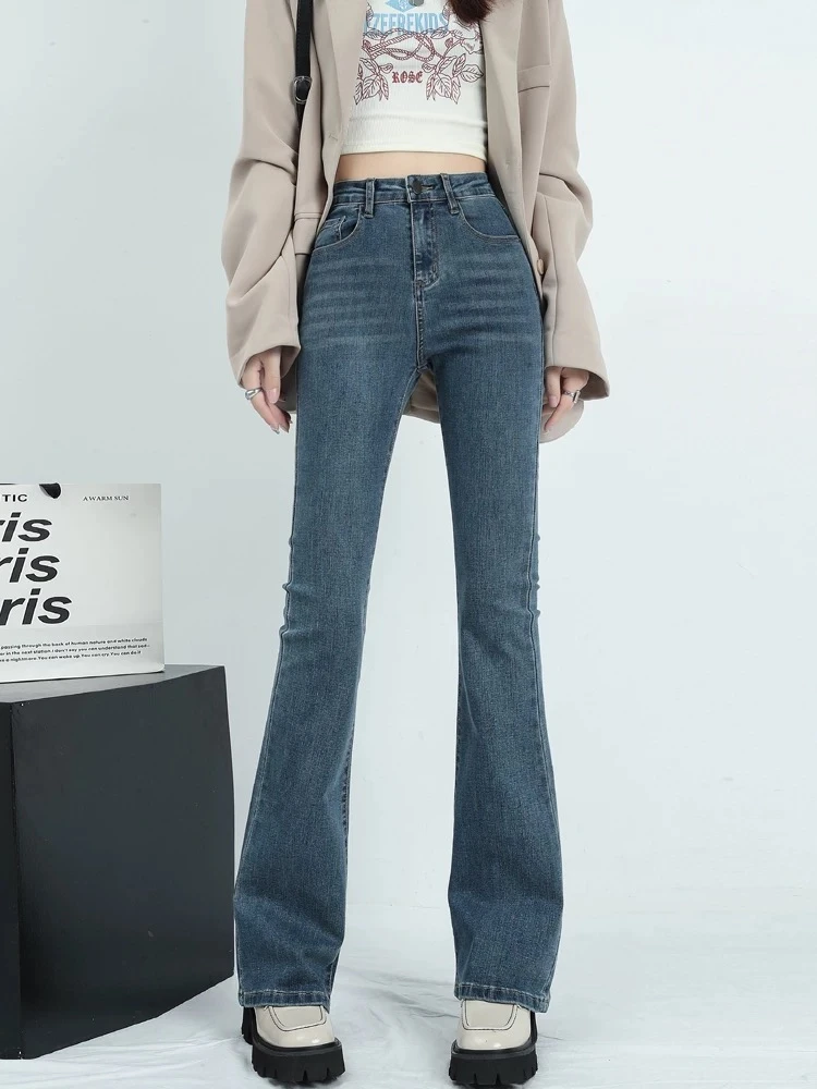【98】显瘦百搭高腰孤品春季款韩版牛仔裤