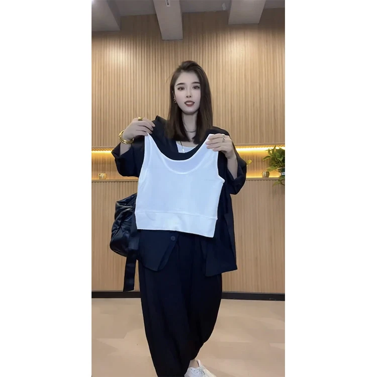 2025春夏新款修身弹力薄款吊带背心女无袖内搭纯色打底背心女