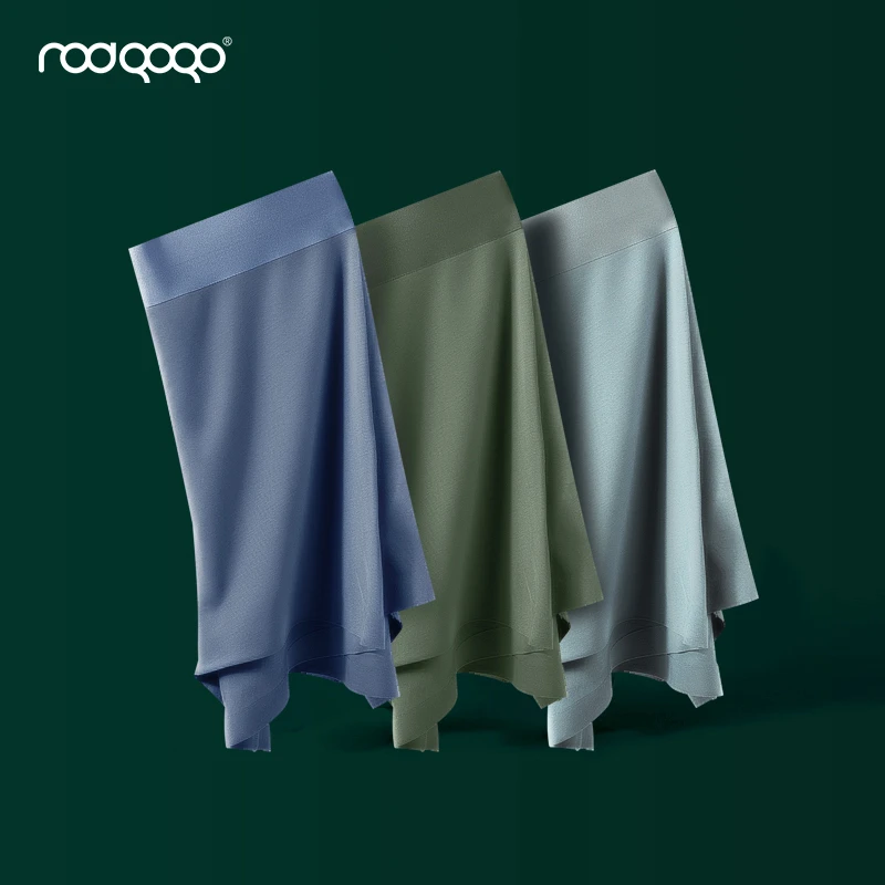 莫代尔男士内裤男生平角裤舒适无痕四角裤石墨烯短裤衩透气宽松