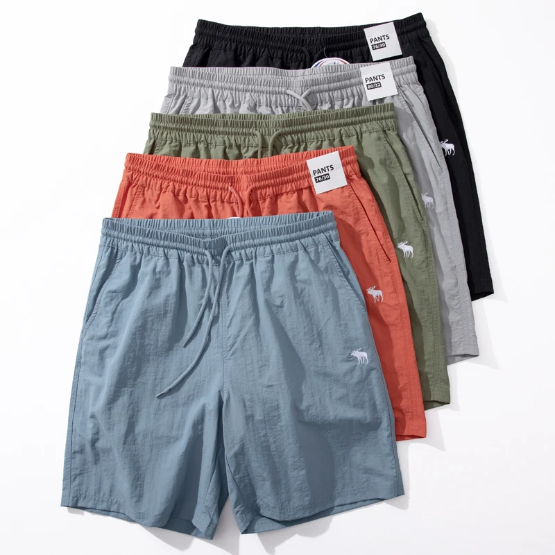 Enbi Simcotton速干短裤男2023年夏季超薄透气防水沙滩裤五分裤潮