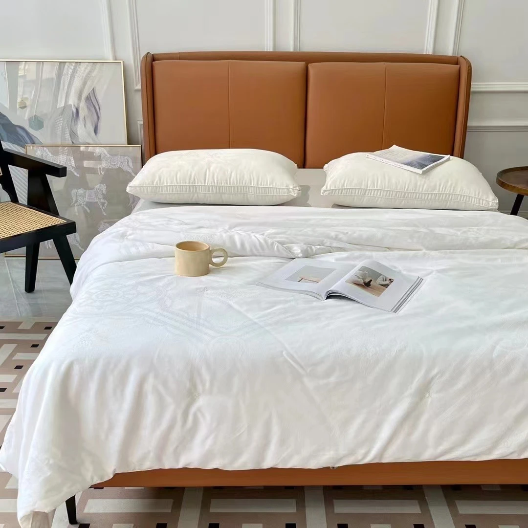 高端全棉提花纯手工蚕丝春秋冬被