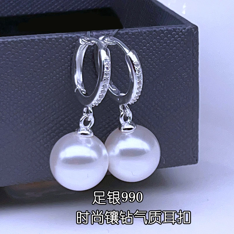 足银耳饰 专柜足银990纯银耳环气质网红时尚耳坠2025爆款耳饰女