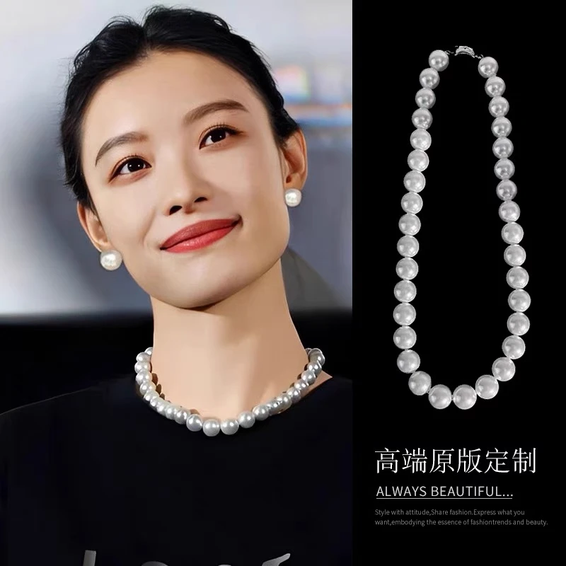 吊坠925银 倪妮同款施加项链女网红火爆锁骨链轻奢高级颈链