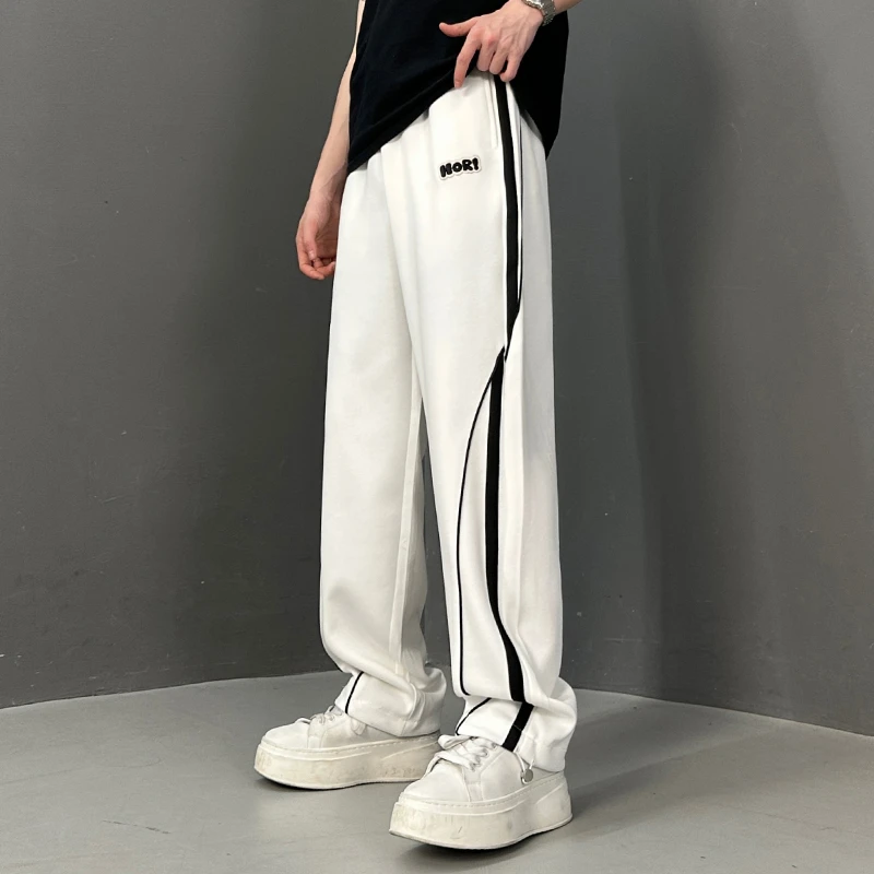 迈特优官方旗舰店男潮牌宽松长裤直筒卫裤青少年休闲卫裤 8350